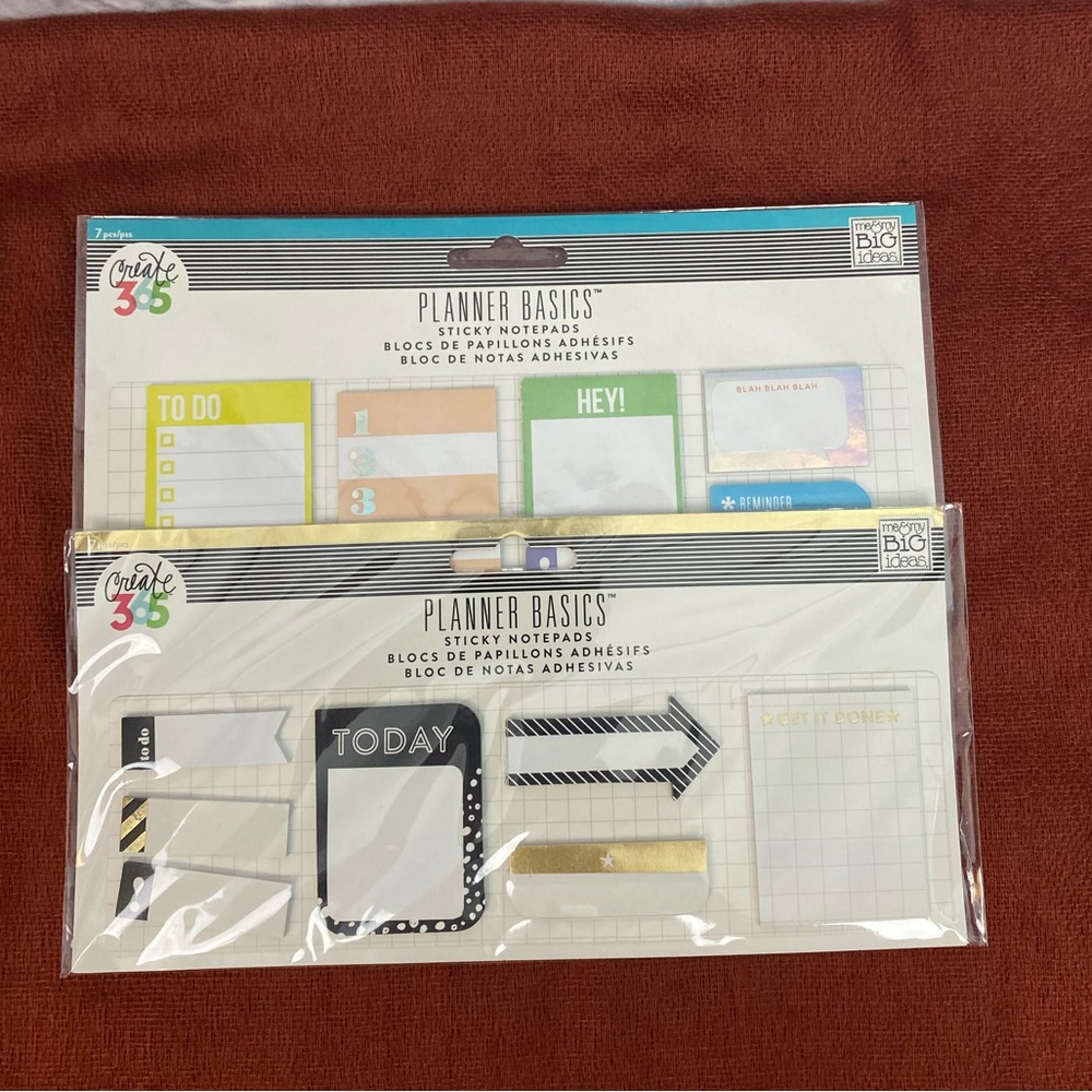 Create 365 Planner Basics Sticky‎ note pads New!